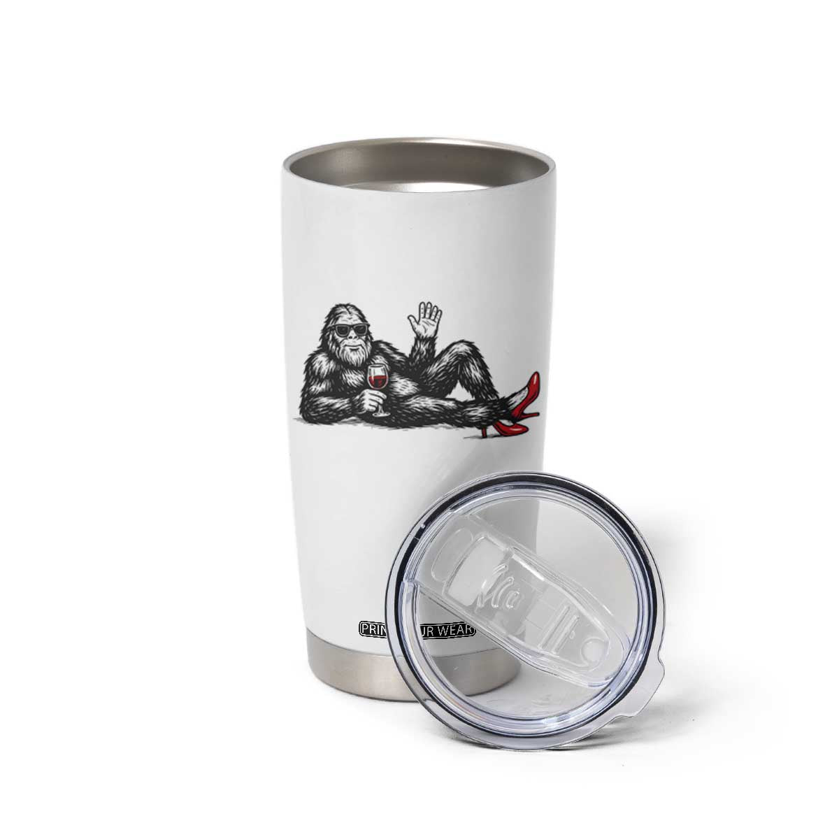 Funny Sassquatch Sexy Tumbler Cup Bigfoot With Cocktail Party Humor TS12 Print Your Wear