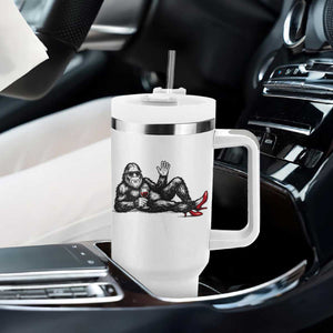 Funny Sassquatch Sexy Tumbler With Handle Bigfoot With Cocktail Party Humor TS12 Print Your Wear