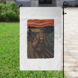 Funny Bigfoot And Alien Garden Flag Parody The Scream Art Meme Gift TS12 Print Your Wear