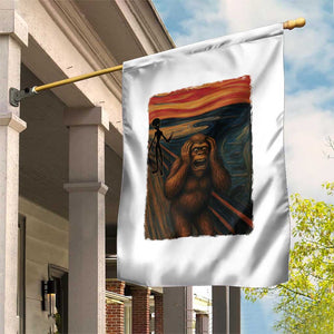 Funny Bigfoot And Alien Garden Flag Parody The Scream Art Meme Gift TS12 Print Your Wear