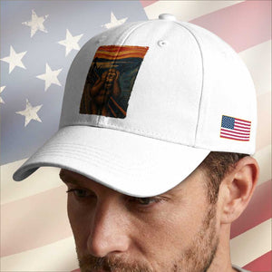 Funny Bigfoot And Alien Baseball Cap Parody The Scream Art Meme Gift TS12 Print Your Wear