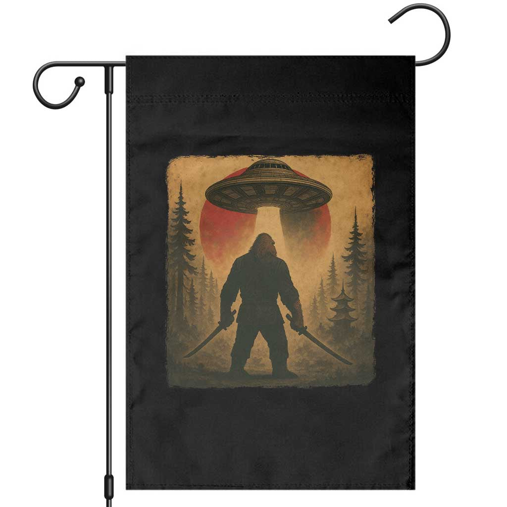 Samurai Bigfoot Garden Flag Japanese Vintage Ukiyoe Style TS12 Black Print Your Wear
