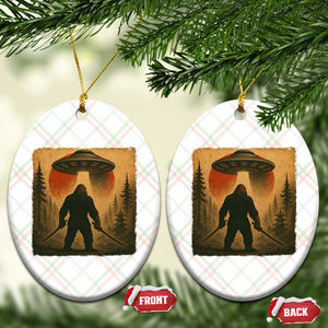 Samurai Bigfoot Ceramic Ornament Japanese Vintage Ukiyoe Style TS12 Print Your Wear