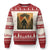 Samurai Bigfoot Ugly Christmas Sweater Japanese Vintage Ukiyoe Style TS12 Beige Red Print Your Wear