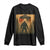 Samurai Bigfoot Long Sleeve Shirt Japanese Vintage Ukiyoe Style TS12 Black Print Your Wear