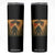 Samurai Bigfoot Skinny Tumbler Japanese Vintage Ukiyoe Style TS12 Black Print Your Wear