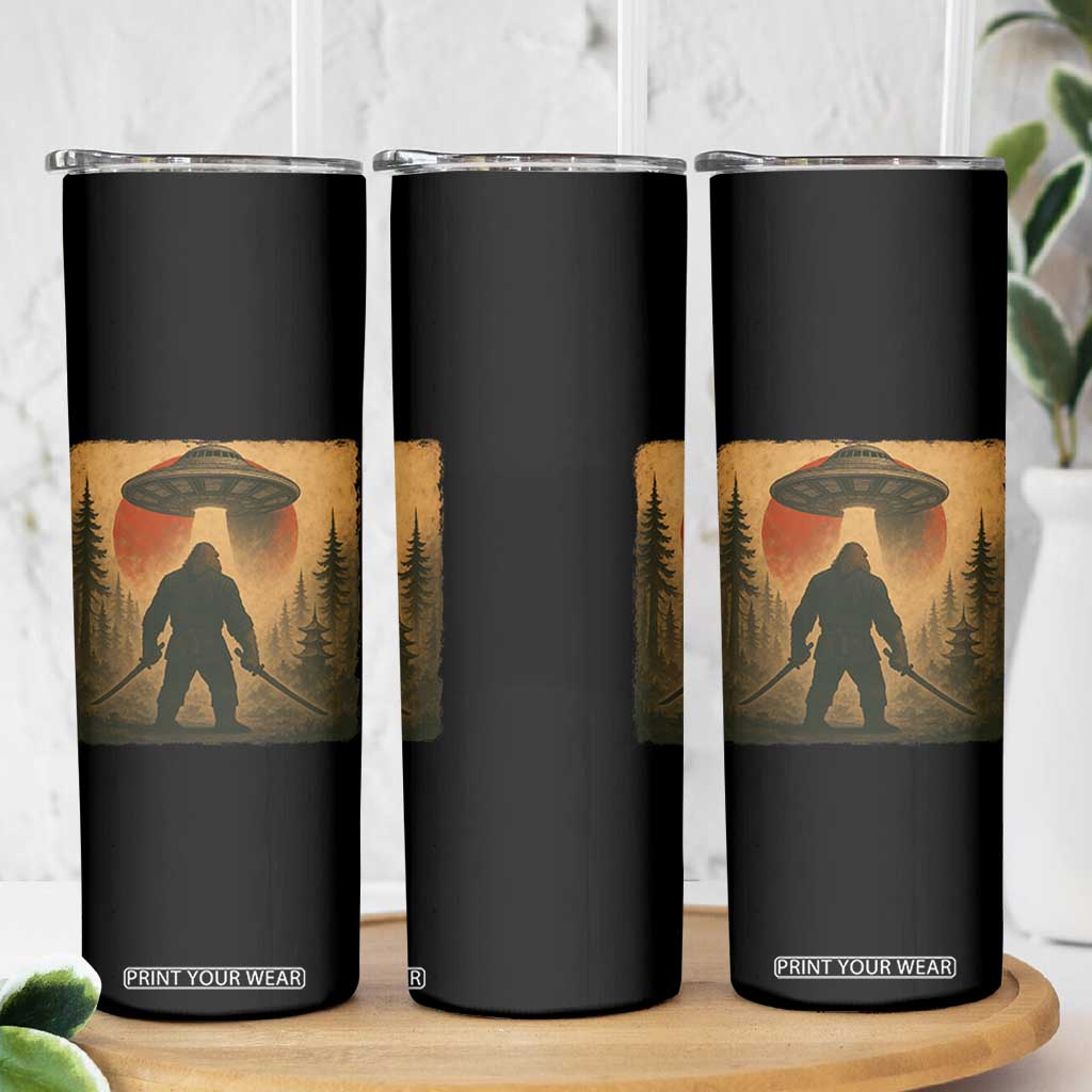 Samurai Bigfoot Skinny Tumbler Japanese Vintage Ukiyoe Style TS12 Print Your Wear