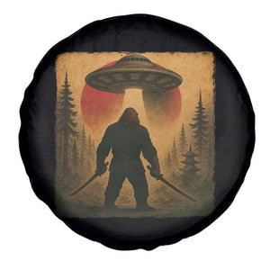 Samurai Bigfoot Spare Tire Cover Japanese Vintage Ukiyoe Style TS12 Print Your Wear
