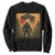 Samurai Bigfoot Sweatshirt Japanese Vintage Ukiyoe Style TS12 Black Print Your Wear