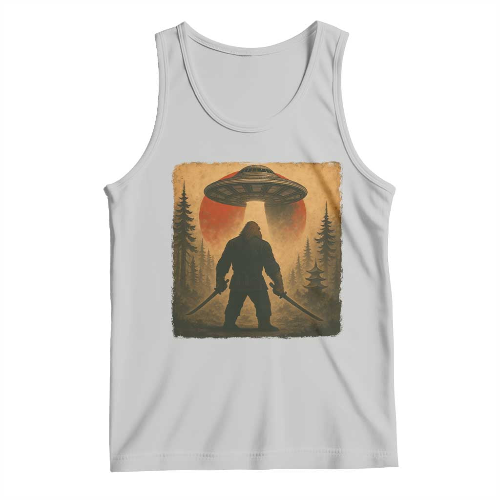 Samurai Bigfoot Tank Top Japanese Vintage Ukiyoe Style TS12 Ash Print Your Wear