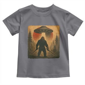 Samurai Bigfoot Toddler T Shirt Japanese Vintage Ukiyoe Style TS12 Charcoal Print Your Wear