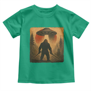 Samurai Bigfoot Toddler T Shirt Japanese Vintage Ukiyoe Style TS12 Irish Green Print Your Wear