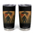 Samurai Bigfoot Tumbler Cup Japanese Vintage Ukiyoe Style TS12 Black Print Your Wear