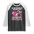 In October We Wear Pink And Watch Football Raglan Shirt Breast Cancer Awareness Gift TS12 Black White Print Your Wear