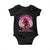 In October We Wear Pink Football Baby Onesie Support Breast Cancer Awareness TS12 Black Print Your Wear