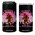 In October We Wear Pink Football 4 in 1 Can Cooler Tumbler Support Breast Cancer Awareness TS12 One Size: 16 oz Black Print Your Wear