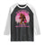 In October We Wear Pink Football Raglan Shirt Support Breast Cancer Awareness TS12 Black White Print Your Wear