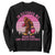 In October We Wear Pink Football Sweatshirt Support Breast Cancer Awareness TS12 Black Print Your Wear