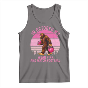 In October We Wear Pink Football Tank Top Support Breast Cancer Awareness TS12 Deep Heather Print Your Wear