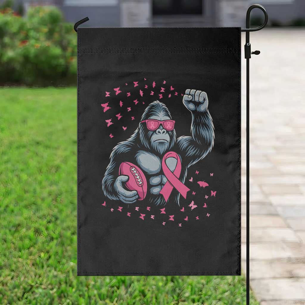 Funny Bigfoot Football Garden Flag Breast Cancer Awareness Gift TS12 Print Your Wear