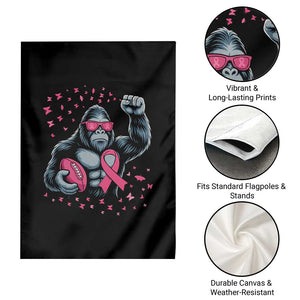 Funny Bigfoot Football Garden Flag Breast Cancer Awareness Gift TS12 Print Your Wear