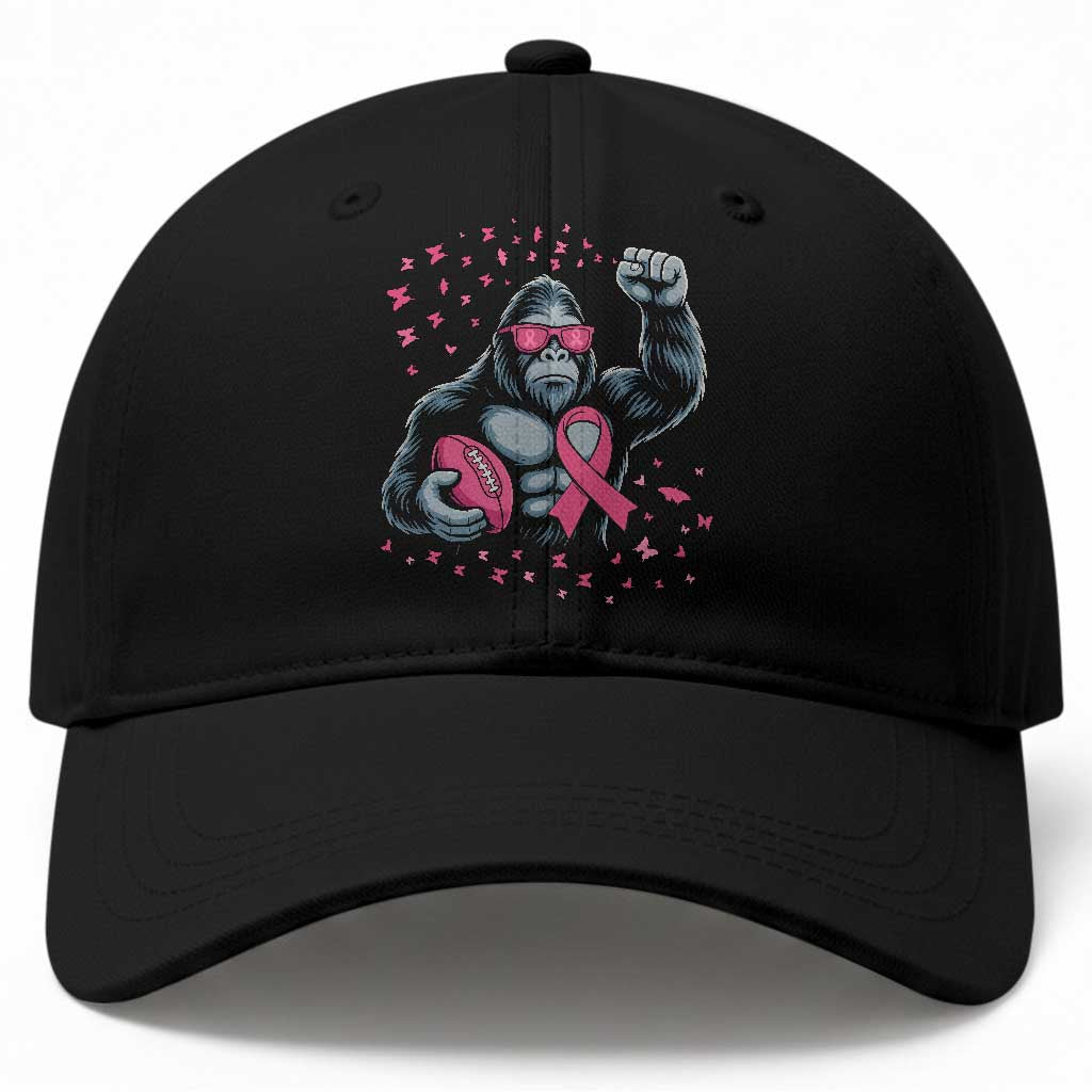 Funny Bigfoot Football Baseball Cap Breast Cancer Awareness Gift TS12 Print Your Wear