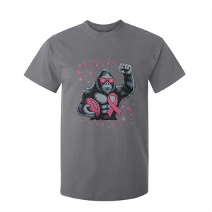 Funny Bigfoot Football T Shirt For Kid Breast Cancer Awareness Gift TS12 Charcoal Print Your Wear