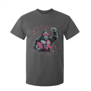 Funny Bigfoot Football T Shirt For Kid Breast Cancer Awareness Gift TS12 Dark Heather Print Your Wear