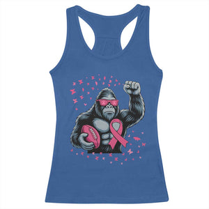 Funny Bigfoot Football Racerback Tank Top Breast Cancer Awareness Gift TS12 Royal Blue Print Your Wear