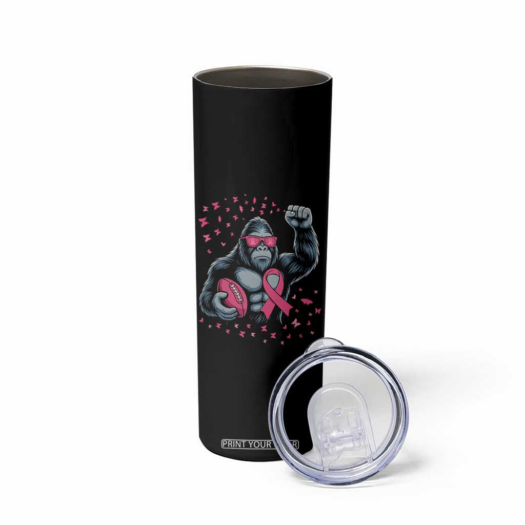 Funny Bigfoot Football Skinny Tumbler Breast Cancer Awareness Gift TS12 Print Your Wear