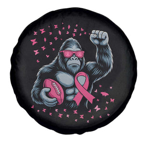 Funny Bigfoot Football Spare Tire Cover Breast Cancer Awareness Gift TS12 Print Your Wear
