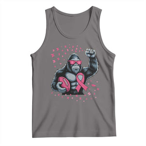 Funny Bigfoot Football Tank Top Breast Cancer Awareness Gift TS12 Deep Heather Print Your Wear