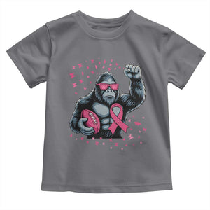 Funny Bigfoot Football Toddler T Shirt Breast Cancer Awareness Gift TS12 Charcoal Print Your Wear