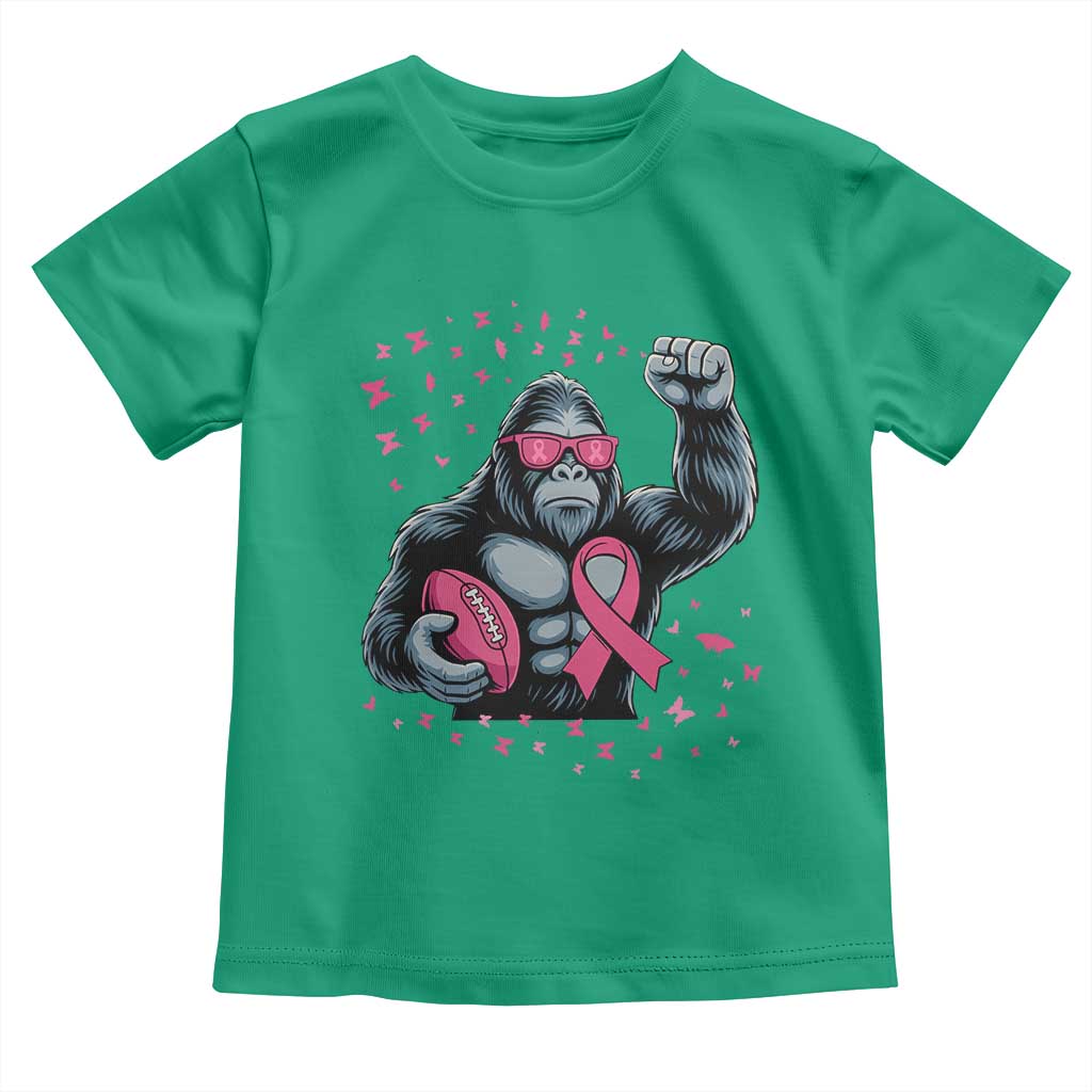 Funny Bigfoot Football Toddler T Shirt Breast Cancer Awareness Gift TS12 Irish Green Print Your Wear