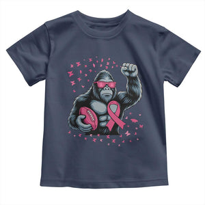 Funny Bigfoot Football Toddler T Shirt Breast Cancer Awareness Gift TS12 Navy Print Your Wear