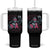 Funny Bigfoot Football Tumbler With Handle Breast Cancer Awareness Gift TS12 One Size: 40 oz Black Print Your Wear