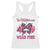 In October We Wear Pink Football Racerback Tank Top Funny Football Awareness Gift TS12 White Print Your Wear