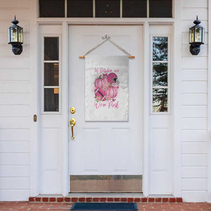 Football Breast Cancer Awareness Garden Flag In October We Wear Pink Gift TS12 Print Your Wear