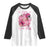 Football Breast Cancer Awareness Raglan Shirt In October We Wear Pink Gift TS12 White Black Print Your Wear