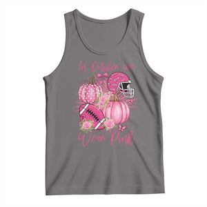 Football Breast Cancer Awareness Tank Top In October We Wear Pink Gift TS12 Deep Heather Print Your Wear