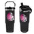 Pink Out Game Day Football Flip Straw Tumbler Breast Cancer Support TS12 One Size: 30 oz Black Print Your Wear