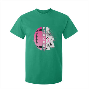 Pink Out Game Day Football T Shirt For Kid Breast Cancer Support TS12 Irish Green Print Your Wear