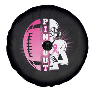 Pink Out Game Day Football Spare Tire Cover Breast Cancer Support TS12 Print Your Wear