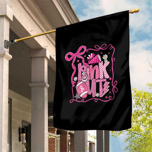Pink Out Garden Flag Football Support Breast Cancer Gift TS12 Print Your Wear