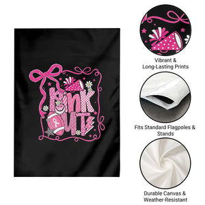 Pink Out Garden Flag Football Support Breast Cancer Gift TS12 Print Your Wear