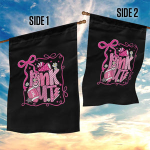 Pink Out Garden Flag Football Support Breast Cancer Gift TS12 Print Your Wear