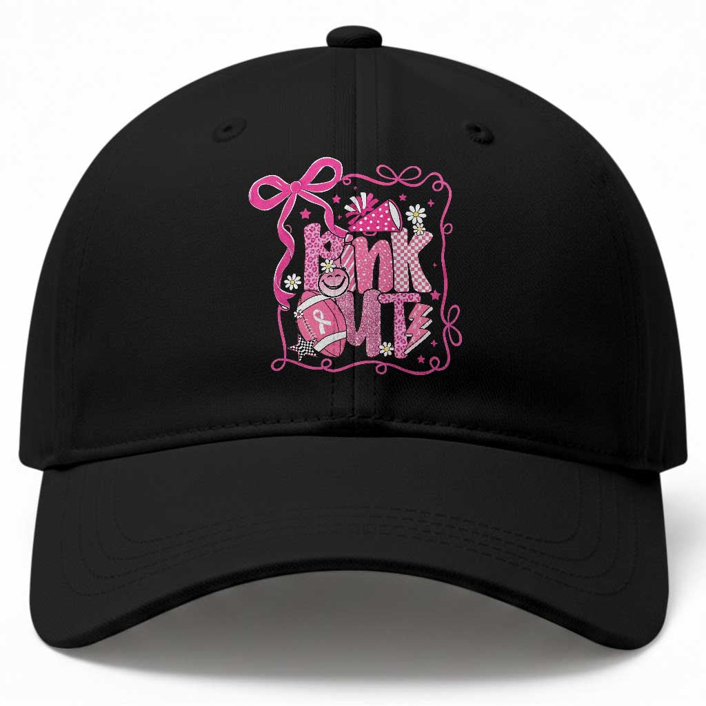Pink Out Baseball Cap Football Support Breast Cancer Gift TS12 Print Your Wear