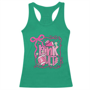Pink Out Racerback Tank Top Football Support Breast Cancer Gift TS12 Irish Green Print Your Wear