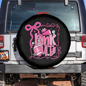 Pink Out Spare Tire Cover Football Support Breast Cancer Gift TS12 No hole Black Print Your Wear