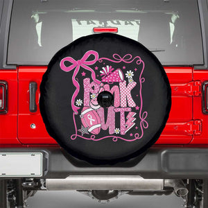 Pink Out Spare Tire Cover Football Support Breast Cancer Gift TS12 Black Print Your Wear